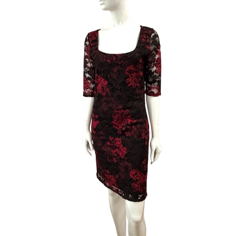 Vintage Whimsigoth Le Chateau Made In Canada Lace Dress